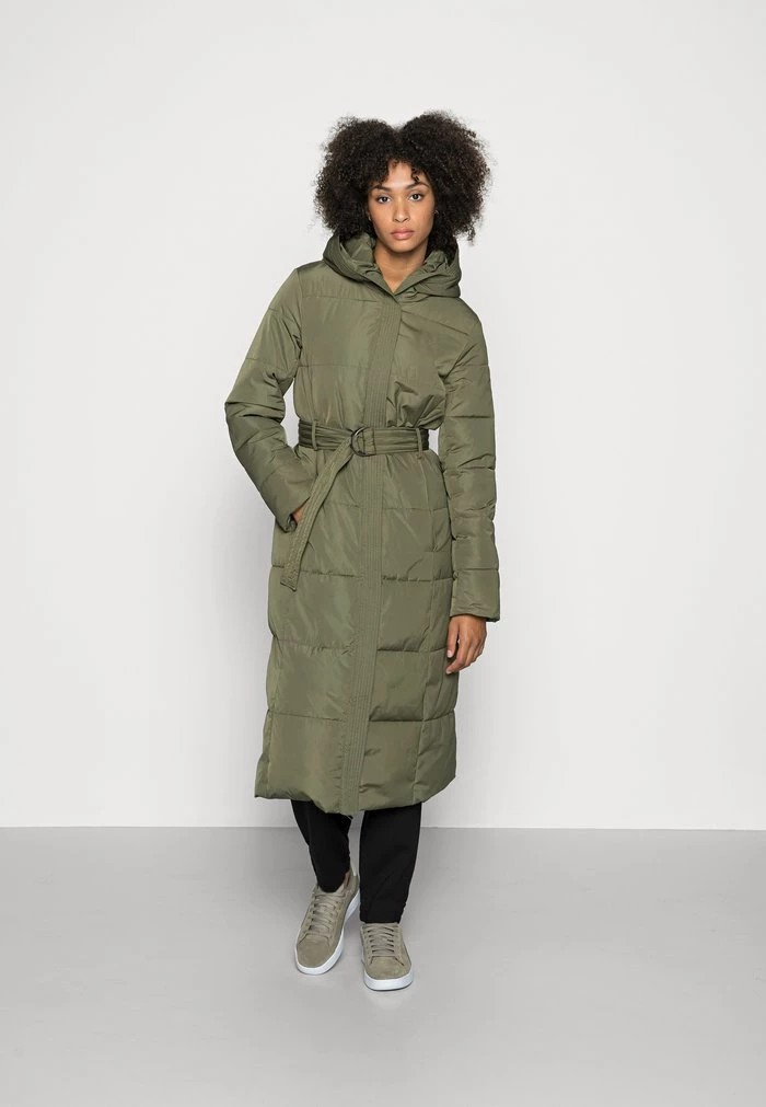 Manteau ANNA FIELD Anna Field Long Coat With Hood Kaki Femme | SFJ-0902686